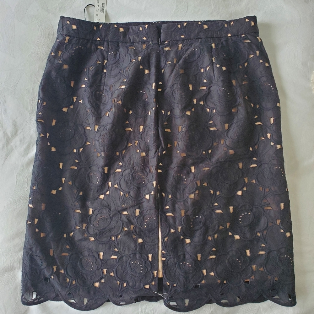 J.CREW Lacy Floral Skirt - Picture 8 of 9